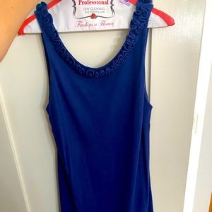 Bright blue JCREW dress